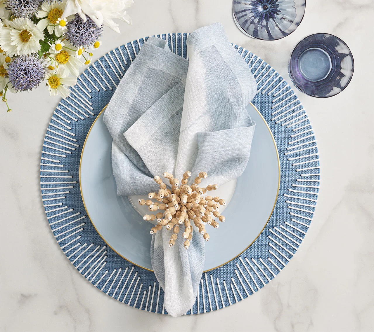 Dream Weaver Placemat / Blue & White