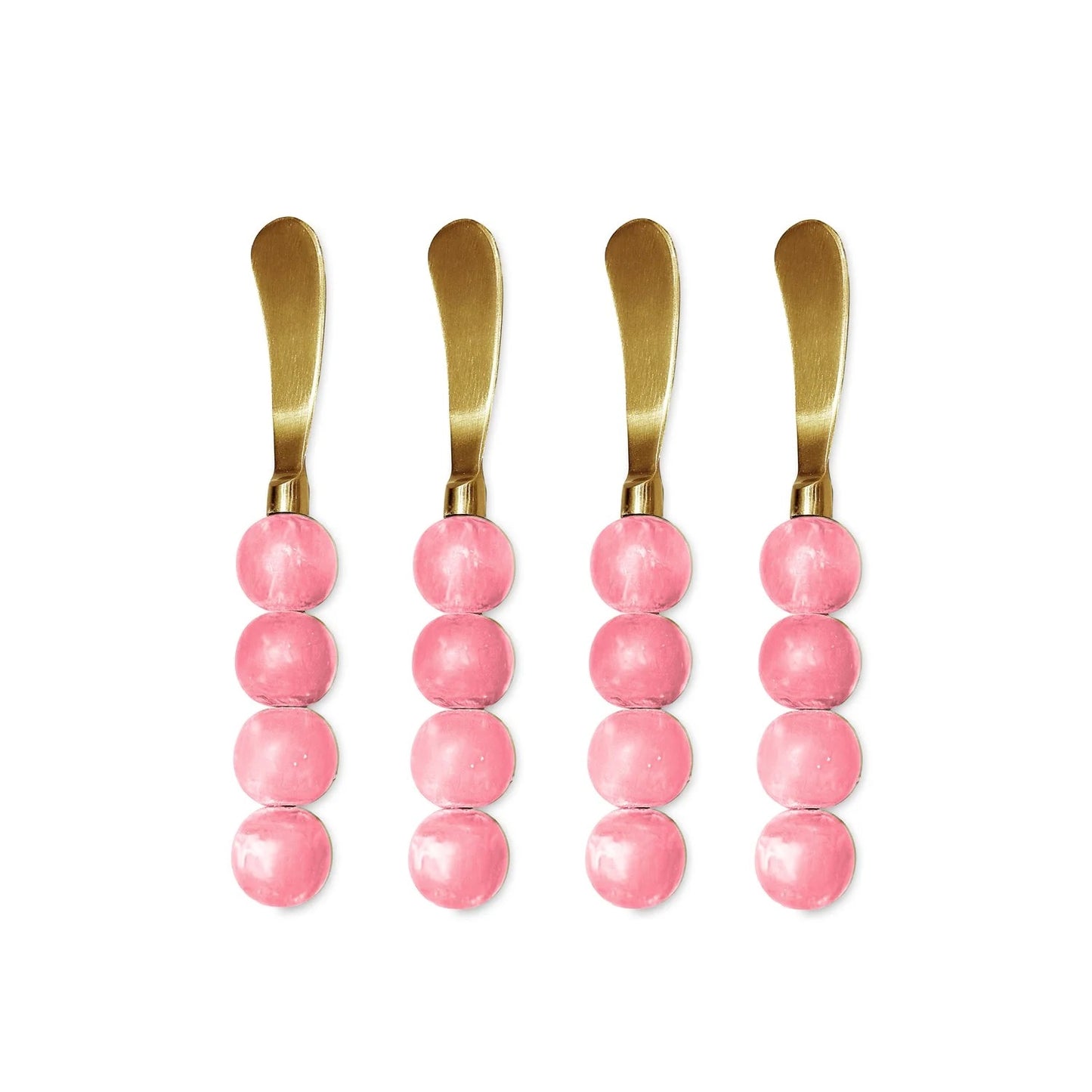 Resin Sorbet Spreaders Set of 4 - Raspberry