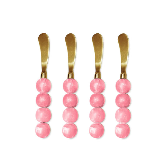 Resin Sorbet Spreaders Set of 4 - Raspberry