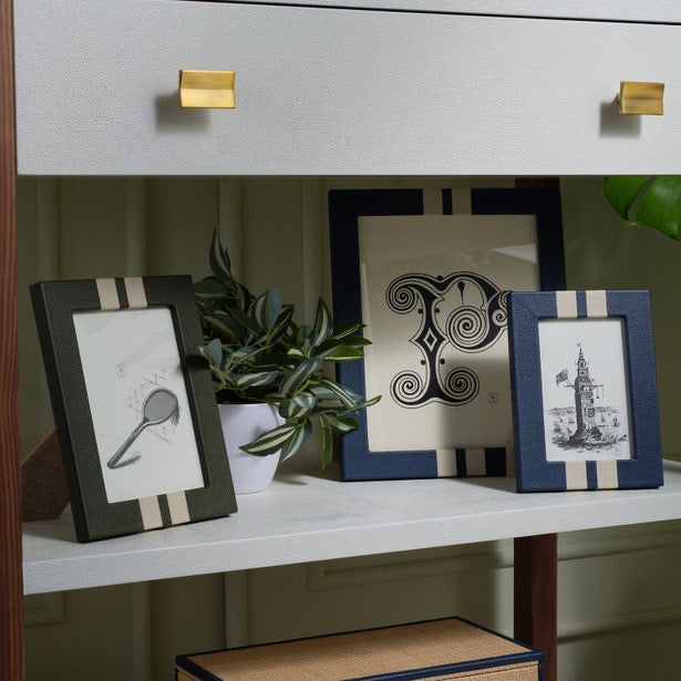 Blake Navy/Cream Frame 4" x 6"