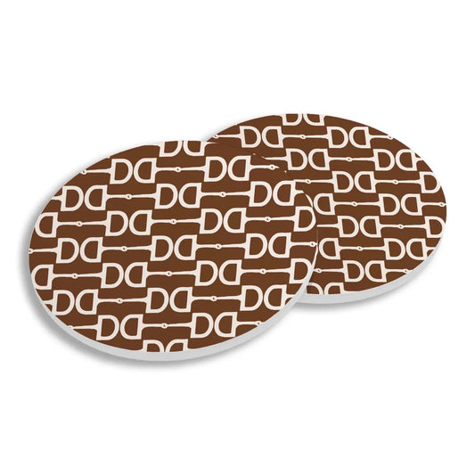 Ceramic Coasters S/4 - Brown Bit