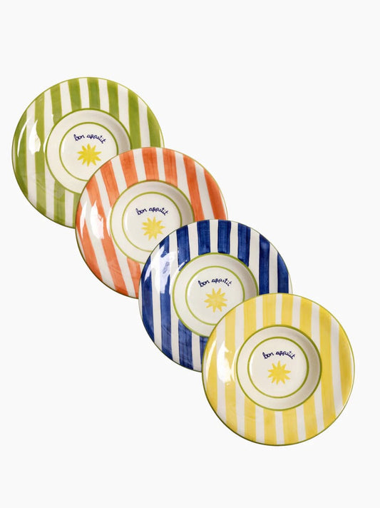 Summer Dessert Plates / Set of 4