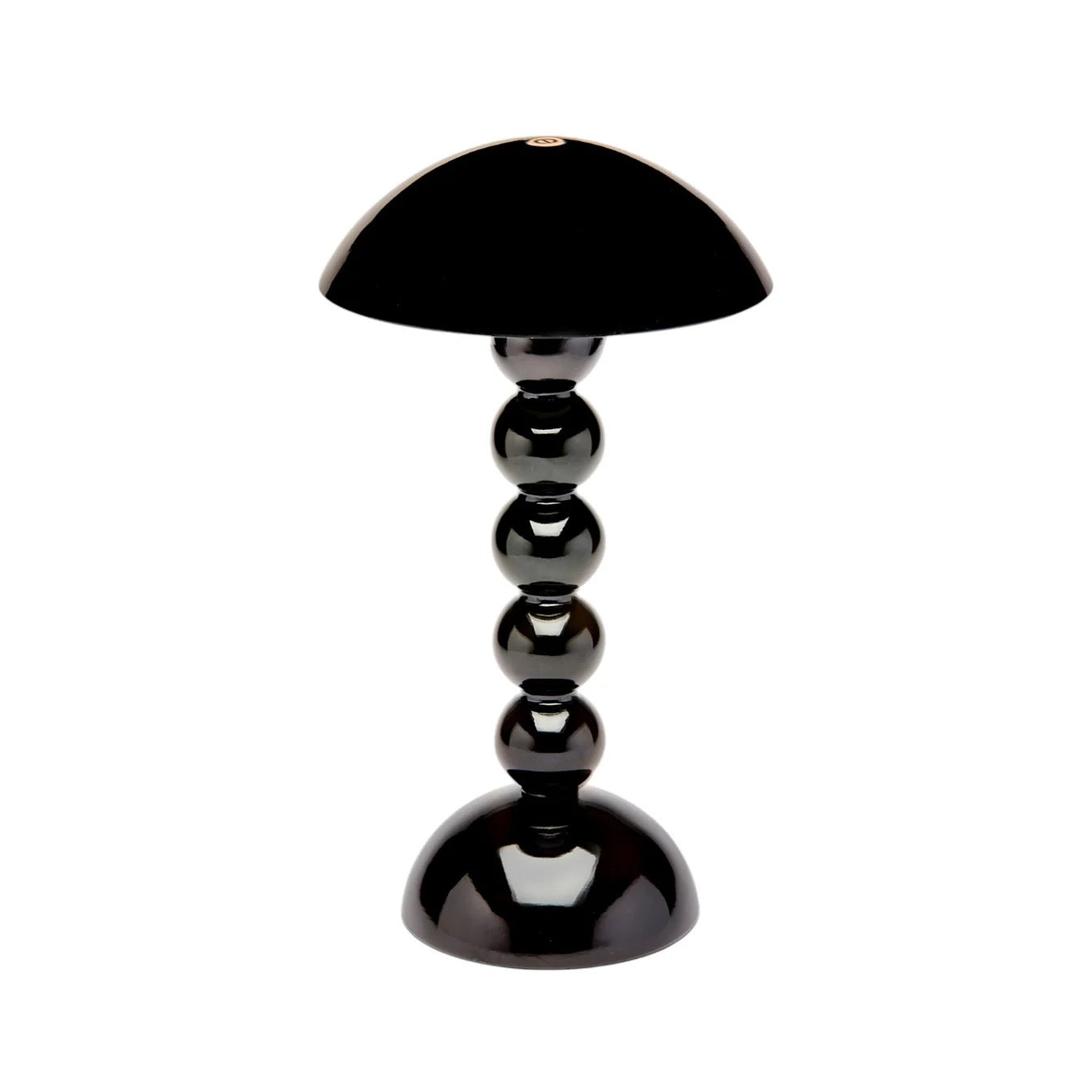 Black Lacquer Rechargeable Bobbin LED Lamp