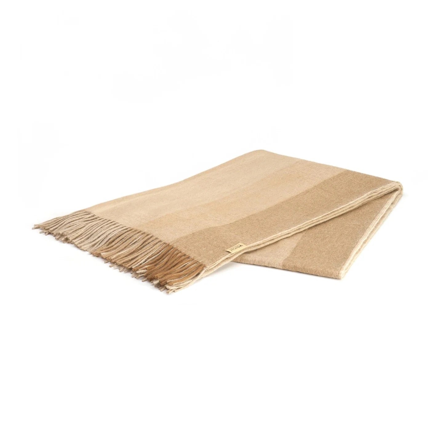 TIRA Plaid Beige Throw 200 x 130 cm