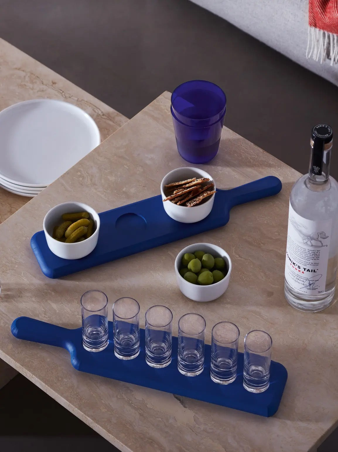 Paddle Pop Vodka Set & Ash Paddle - Blue