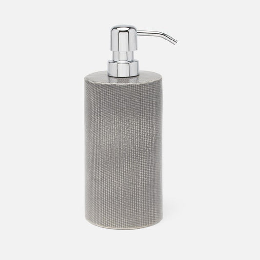 Cordoba Gray Burlap Soap Pump