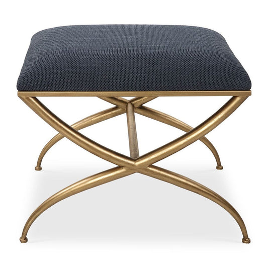 Criss Cross Small Bench - Navy