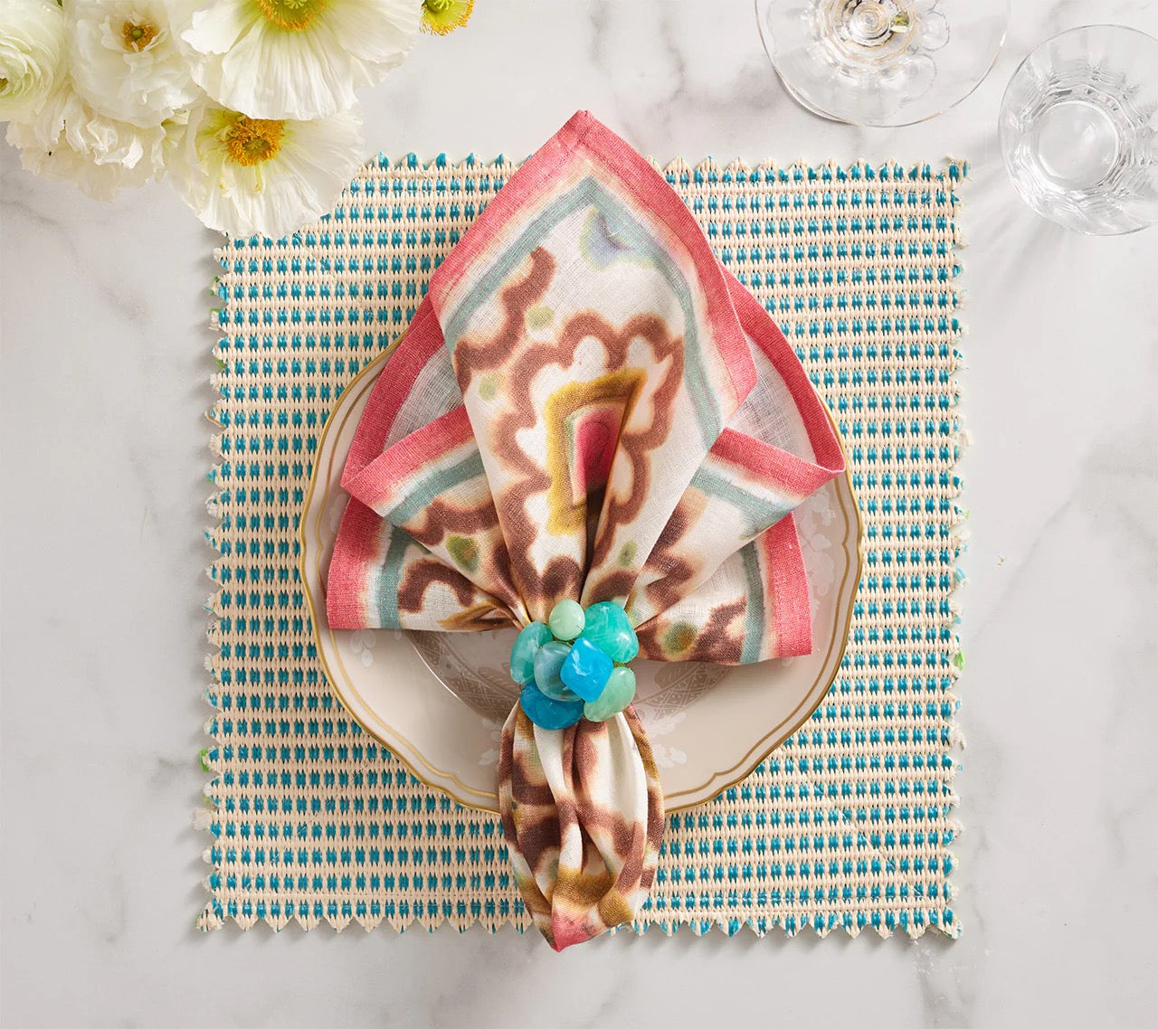 Milos Napkin in Multi, Set of 4