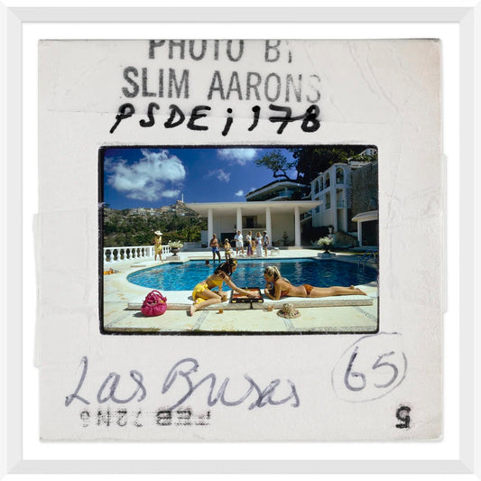Slim Aarons "Poolside Backgammon" Slide