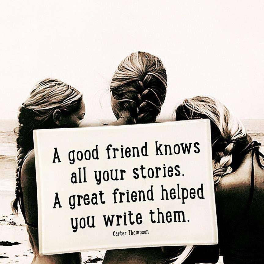 A Good Friend Knows All Your Stories 6 x 6