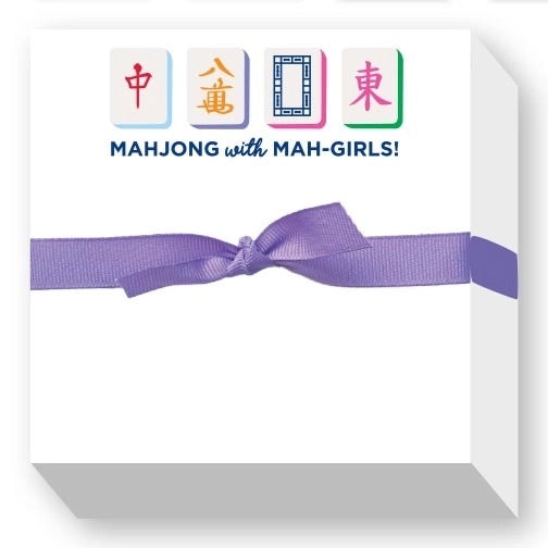 Mahjong with Mah-Girls! Chubbie Notepad
