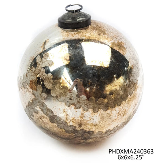 Notre Dame Glass 6" Ball Ornament