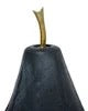 Glass Dark Blue Pear - Set of 2