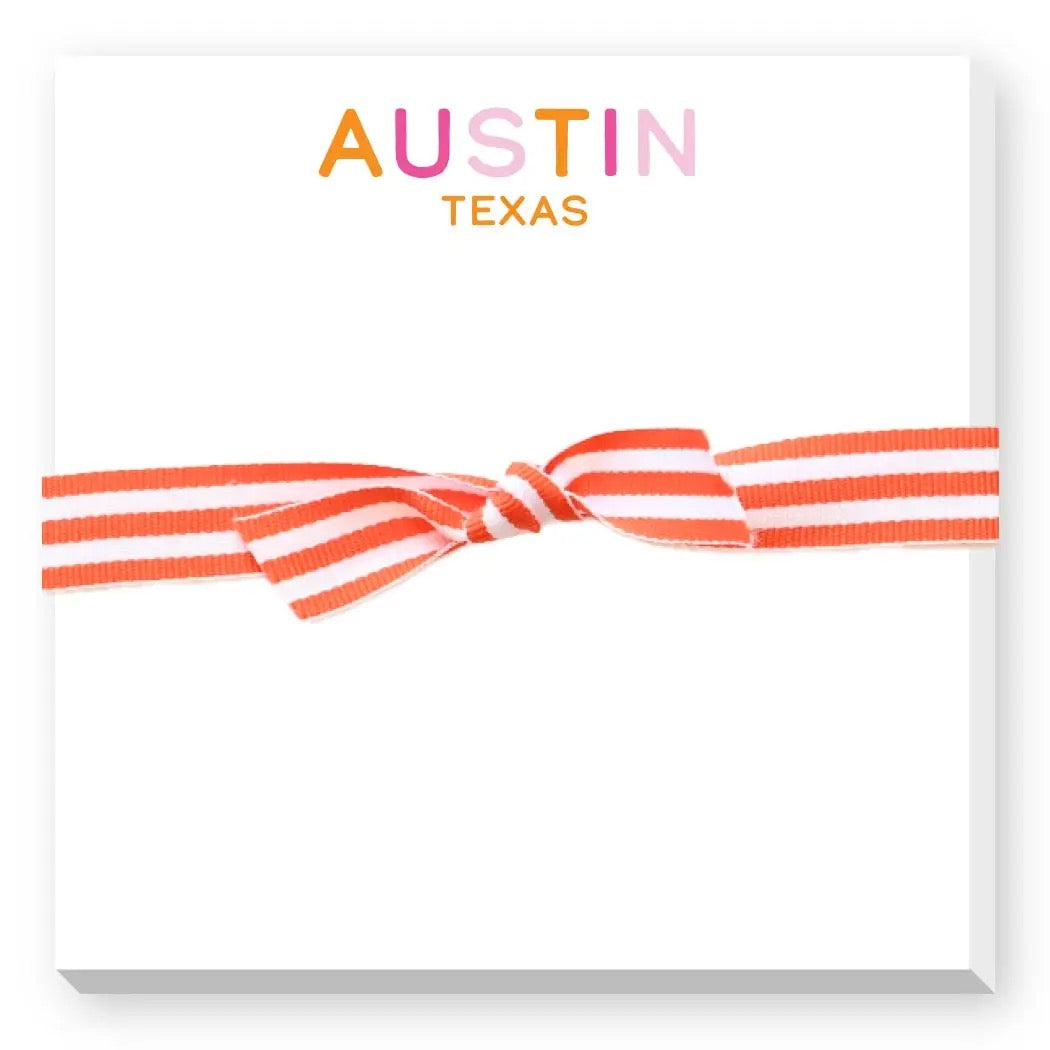 Rainbow City and State Doodle Notepad - Navy and Green Rainbow - Hilton Head