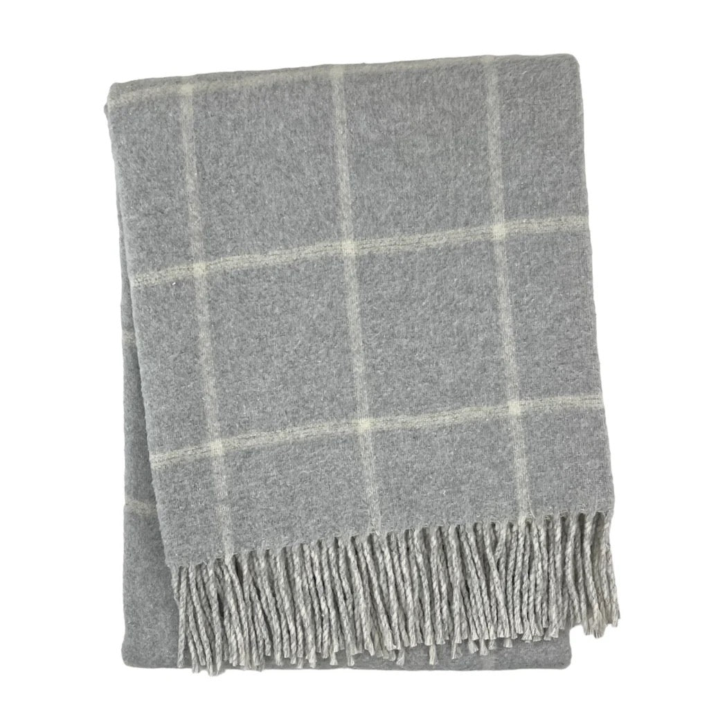 Window Pane Plaid Throw