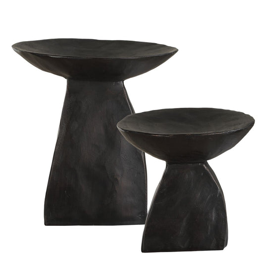 Shadow Pedestal Bowls, set of 2