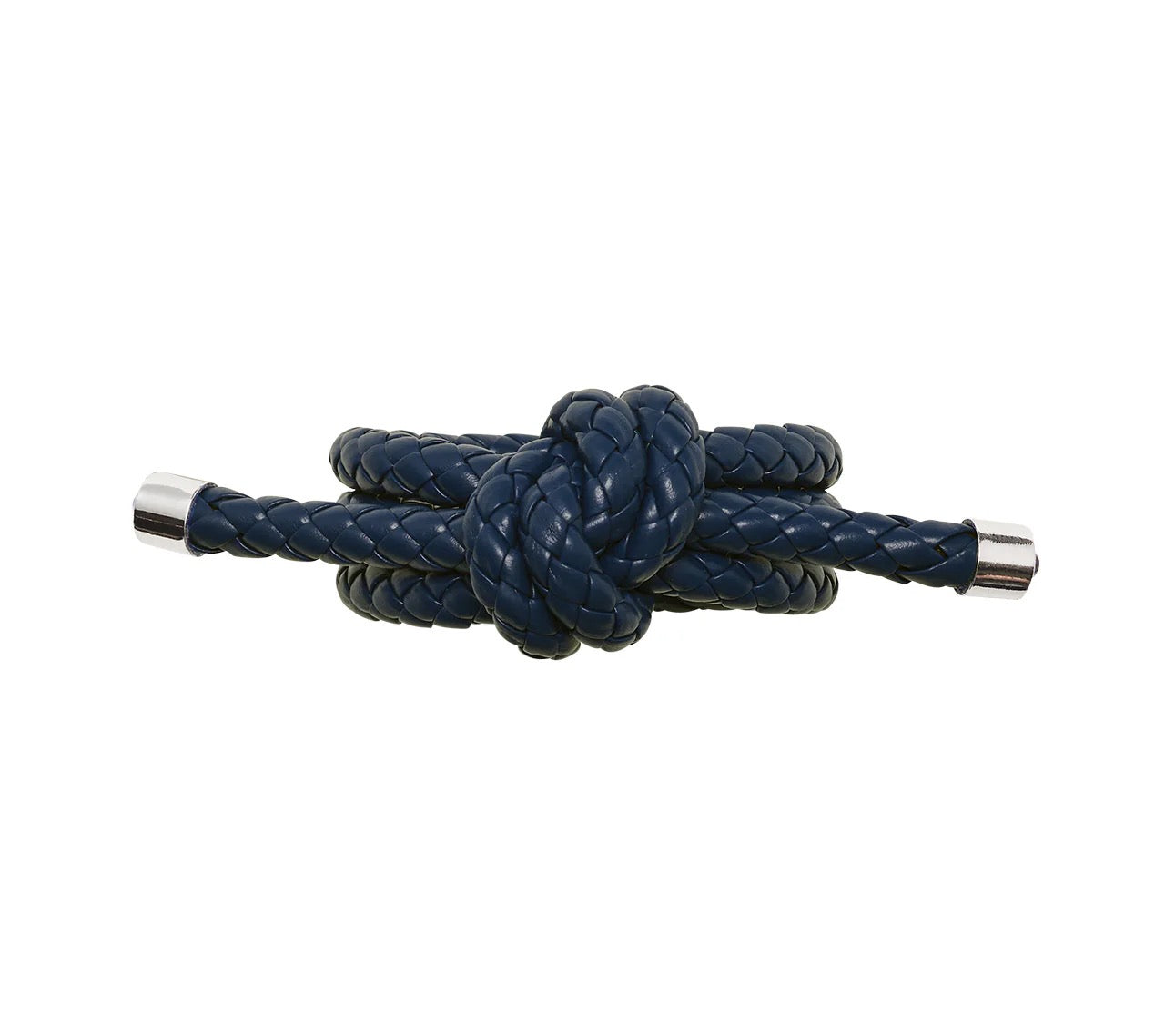 Rope Knot Napkin Ring in Navy, Set of 4
