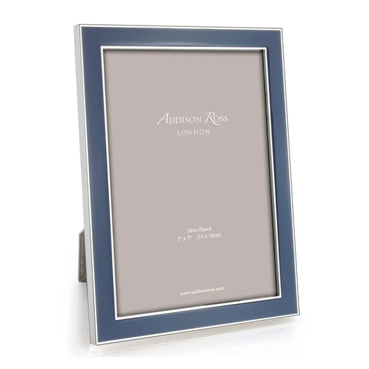 Denim Enamel & Silver Frame 4 x 6