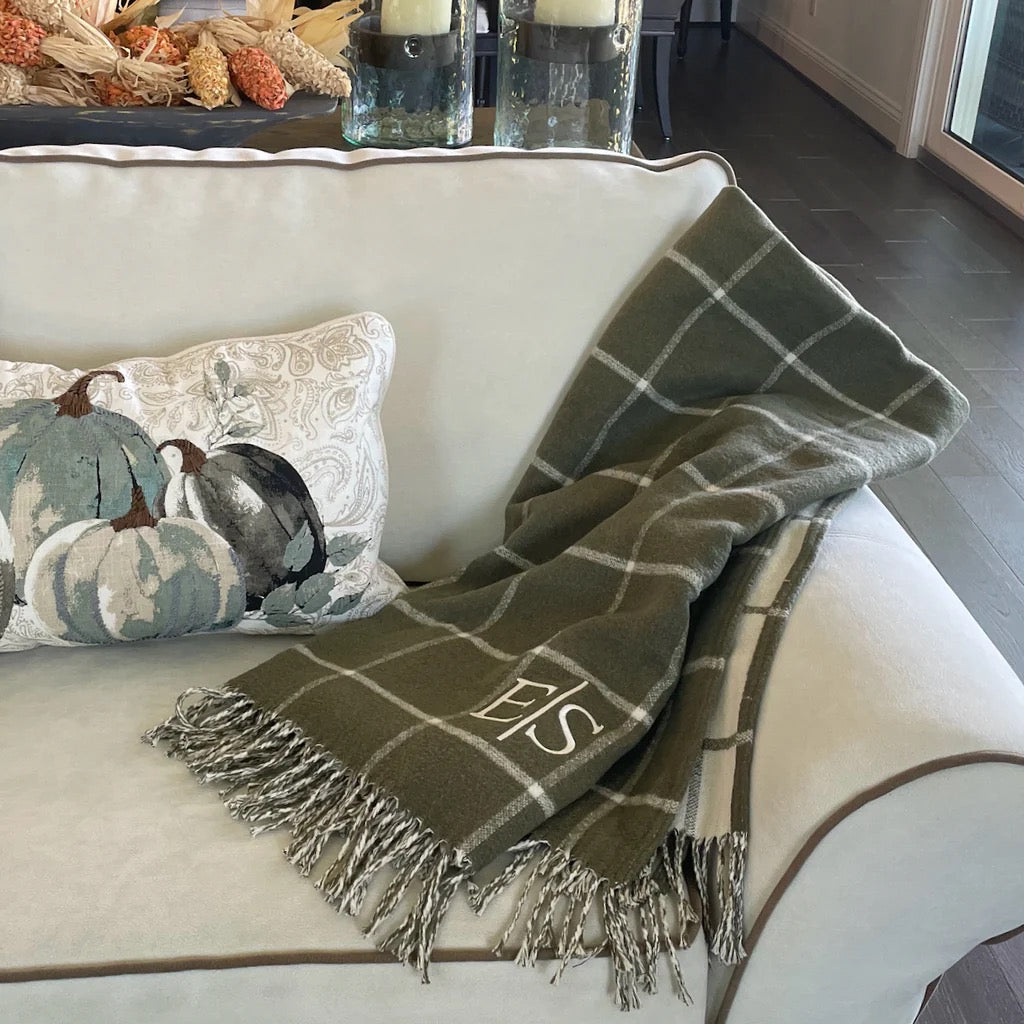 A Soft Idea Window Pane Plaid Throw - Thumbnail 3