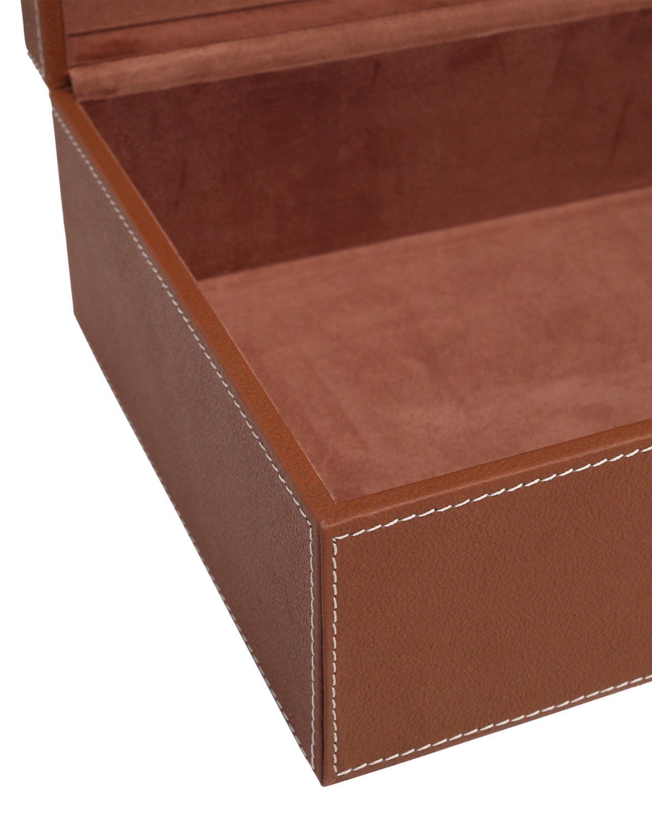 Raffia/Leather Boxes, Set of 2