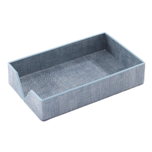 Luster Bath Accessories - Guest Towel Box Ice Blue