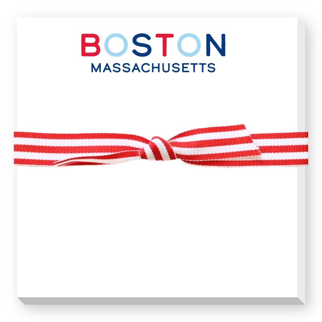 Rainbow City and State Doodle Notepad - Navy and Green Rainbow - Hilton Head