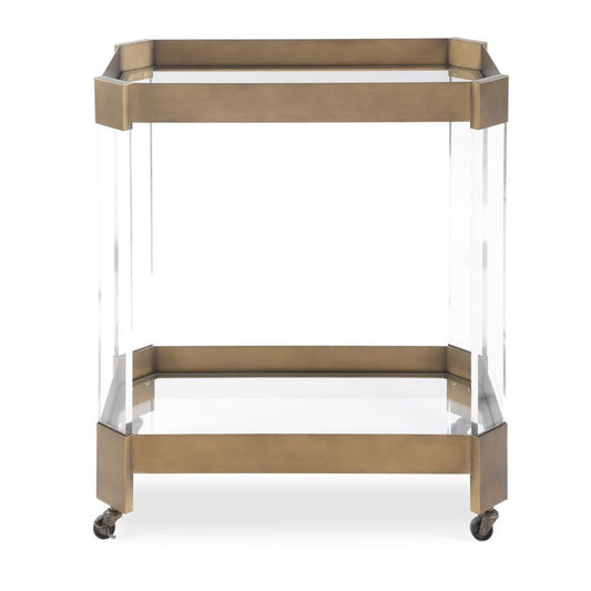 Gold & Acrylic Bar Cart