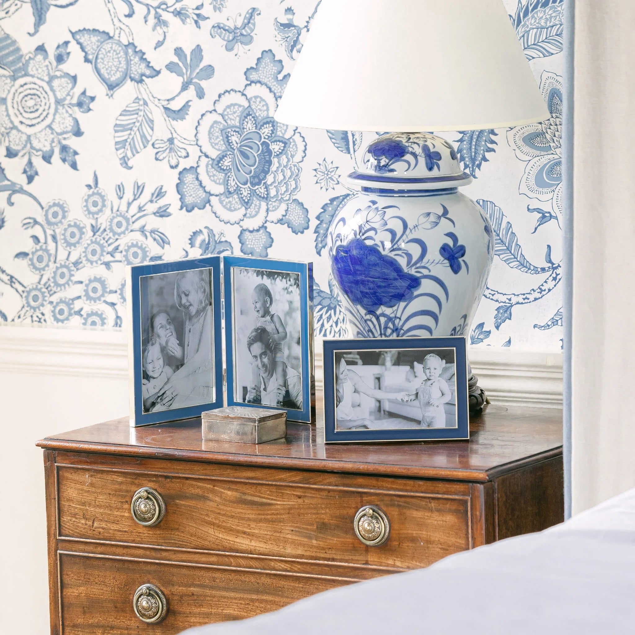 Navy Enamel Frame
