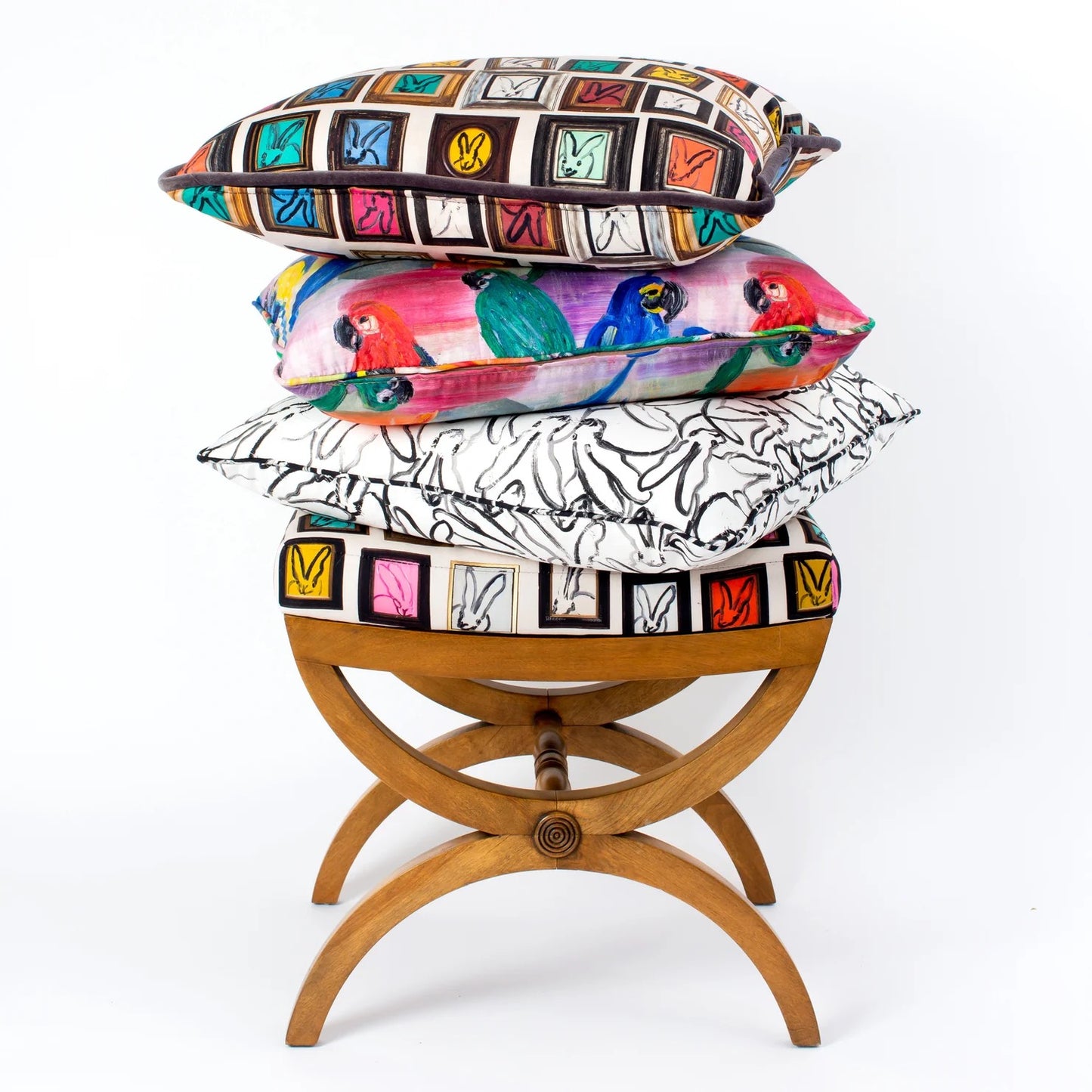 Spring Butterflies Linen Pillow Cover, 22 x 22