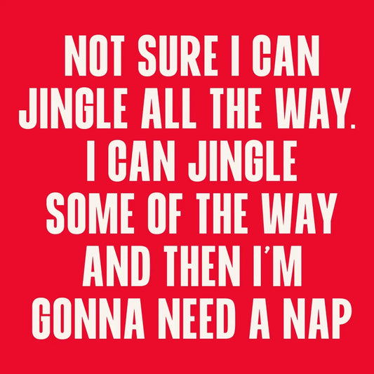 Funny Christmas Cocktail Napkins - Need A Nap
