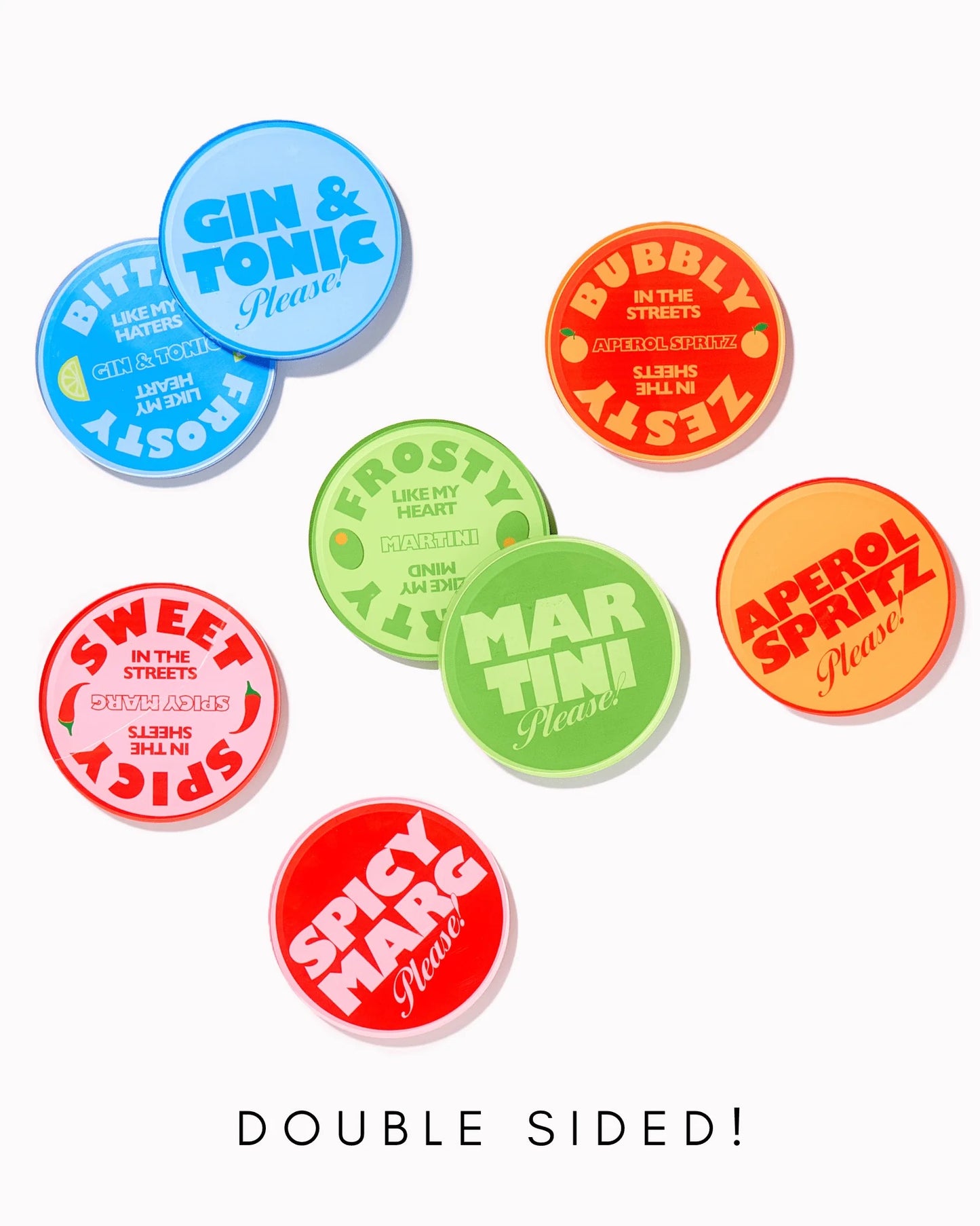 Drinks on Me - Set of 4 Coasters