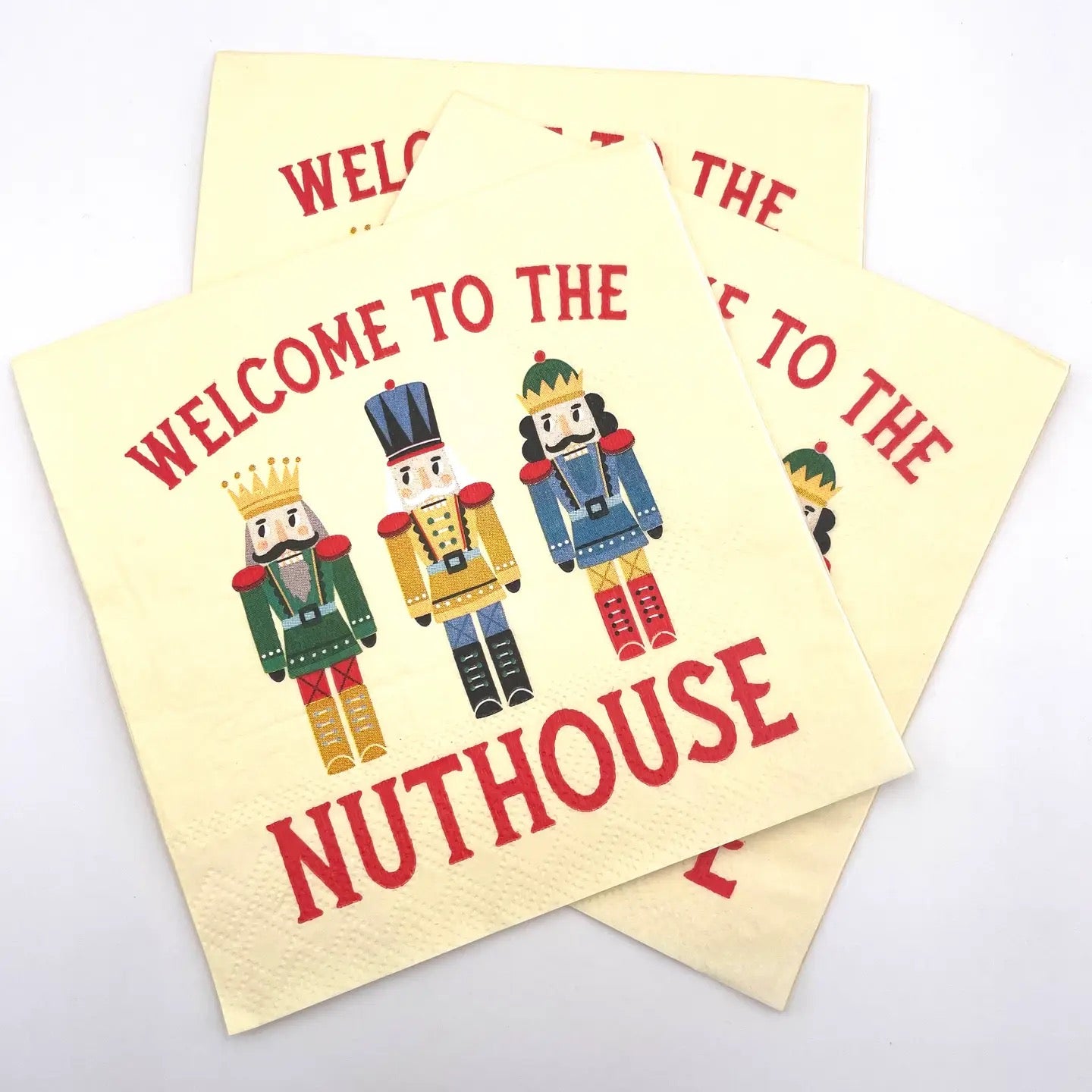 Funny Cocktail Napkins - Welcome To The Nuthouse