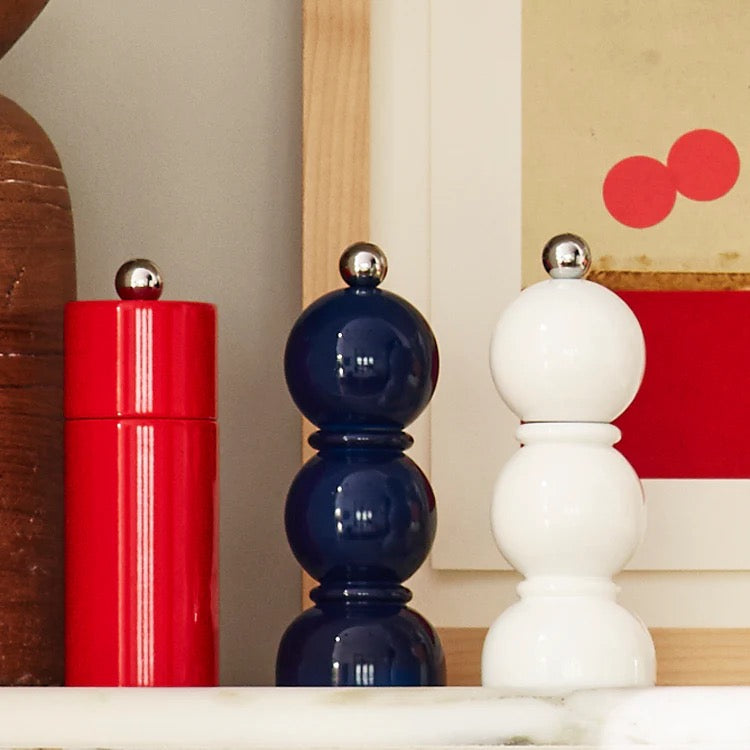 Navy Mini Bob Salt or Pepper Mill - 14 cm