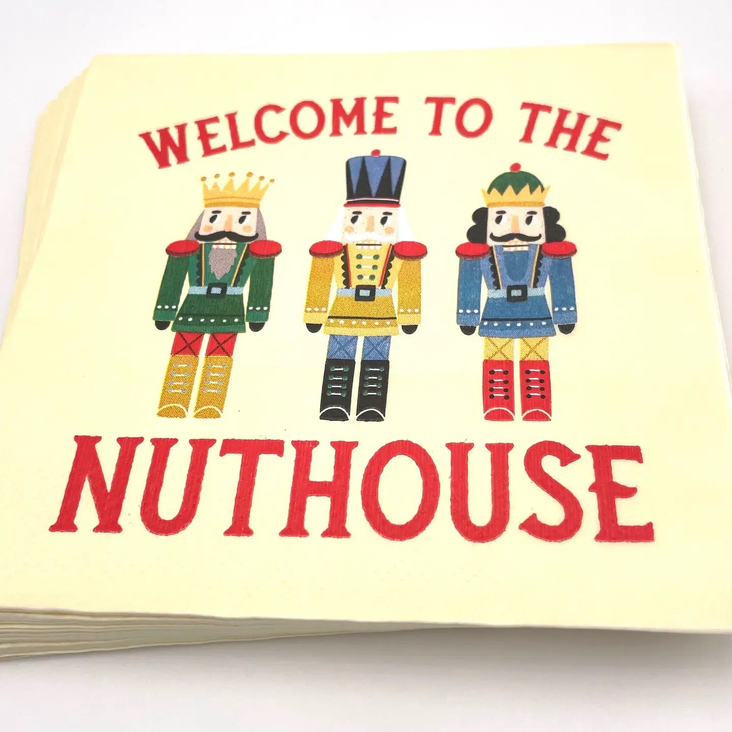 Funny Cocktail Napkins - Welcome To The Nuthouse