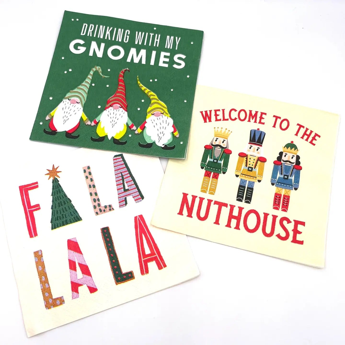 Funny Cocktail Napkins - Welcome To The Nuthouse