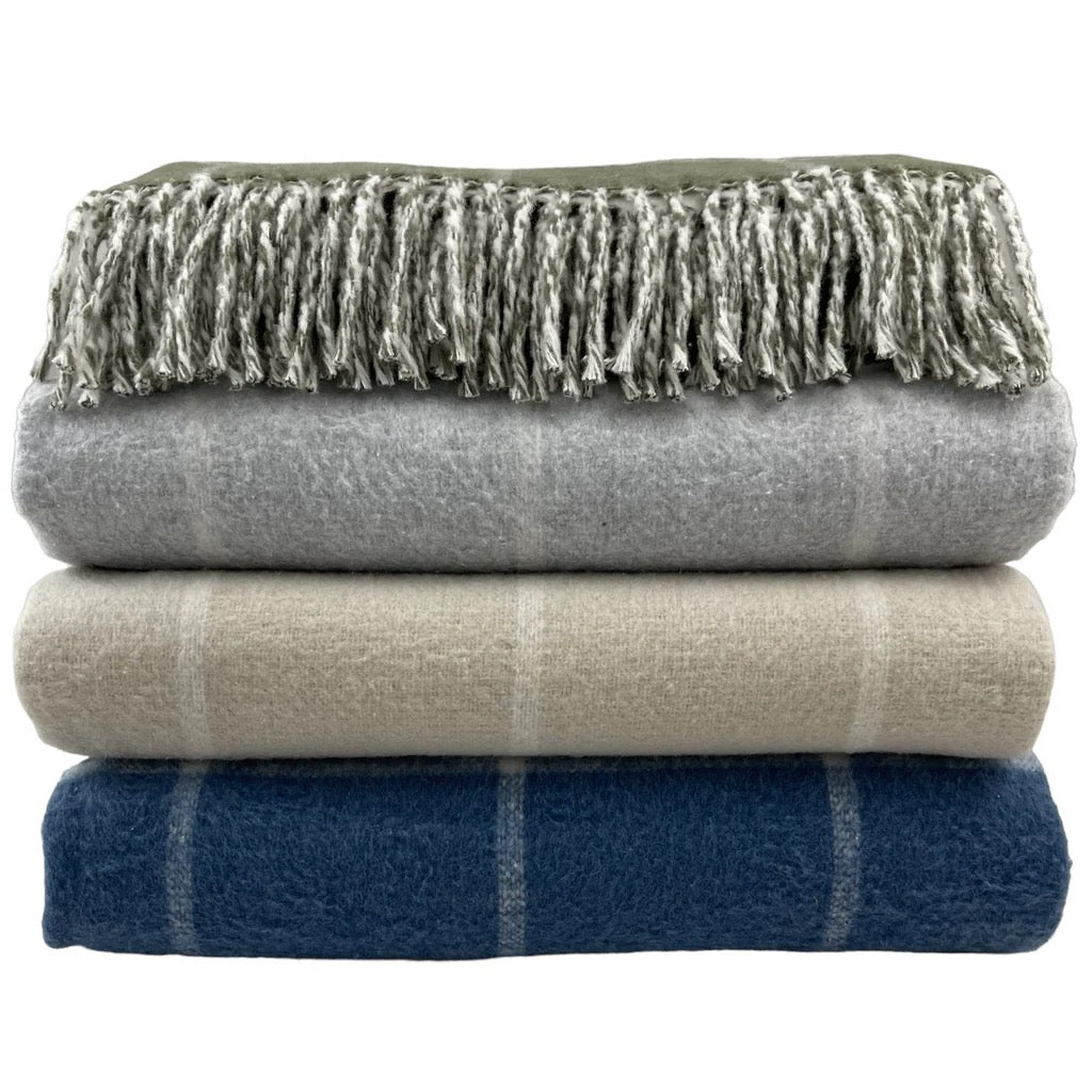 A Soft Idea Window Pane Plaid Throw - Thumbnail 4