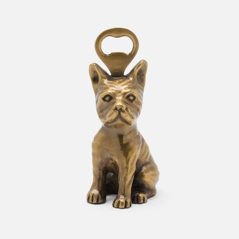Cosette Antique Brass French Bulldog Bottle Opener