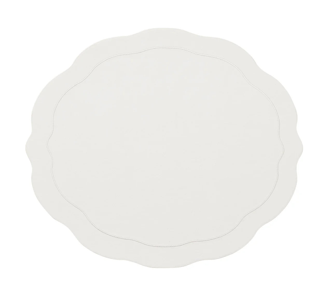 Tailored Placemat in White, Set of 4