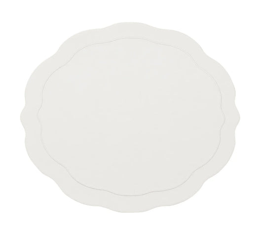 Tailored Placemat in White, Set of 4