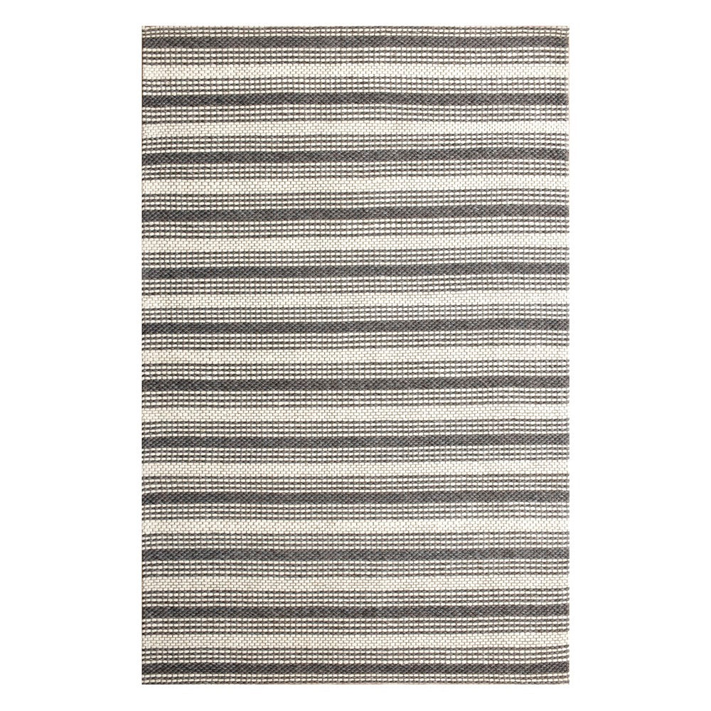 Dark Gray/Ivory Indoor Rug 2' x 3'