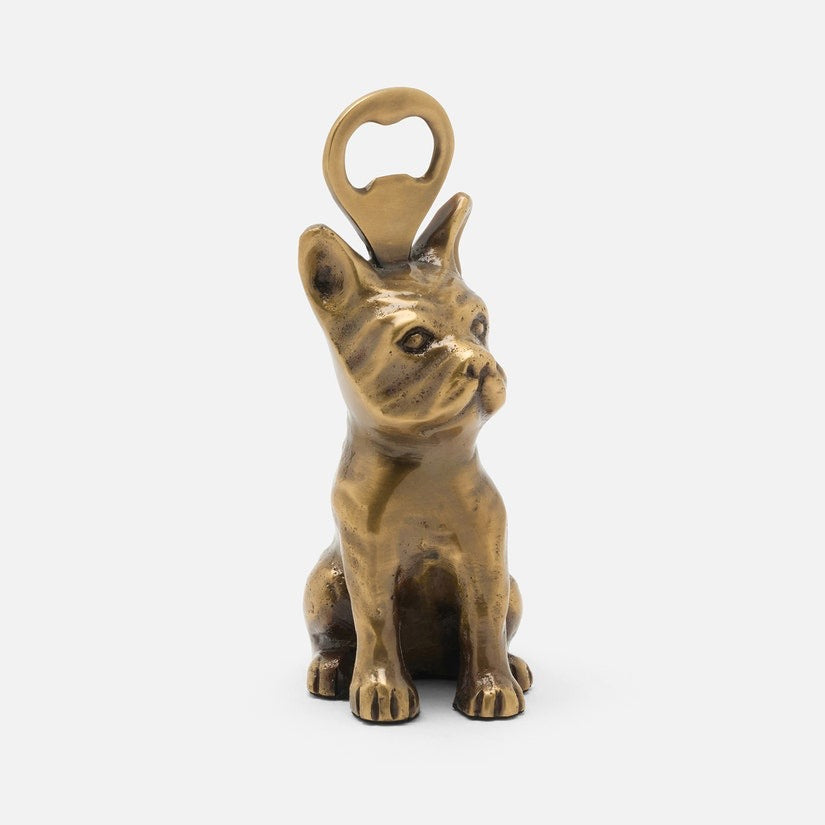 Cosette Antique Brass French Bulldog Bottle Opener