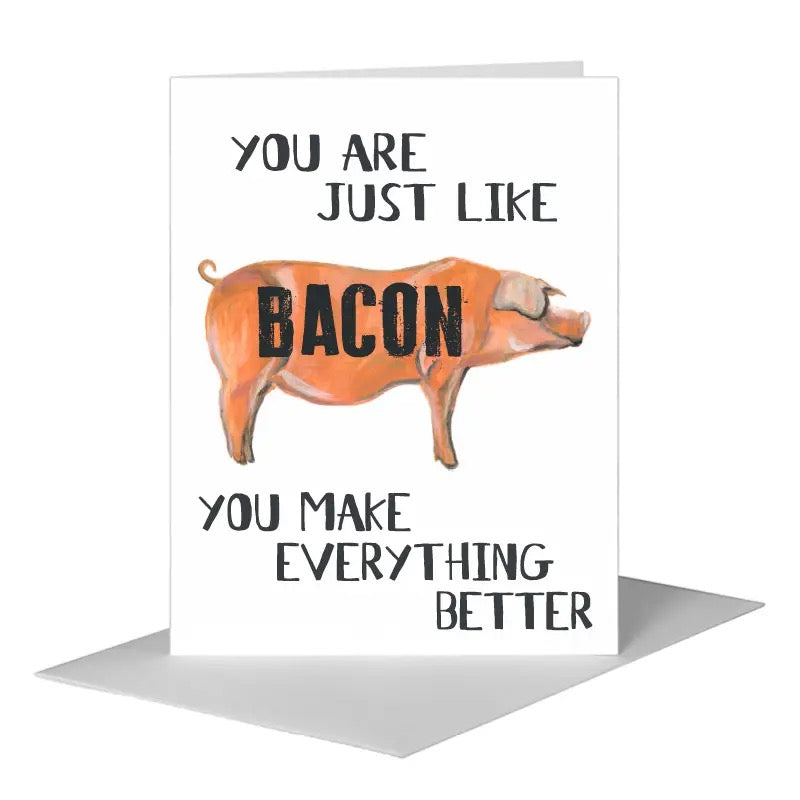 Bacon Greeting Card