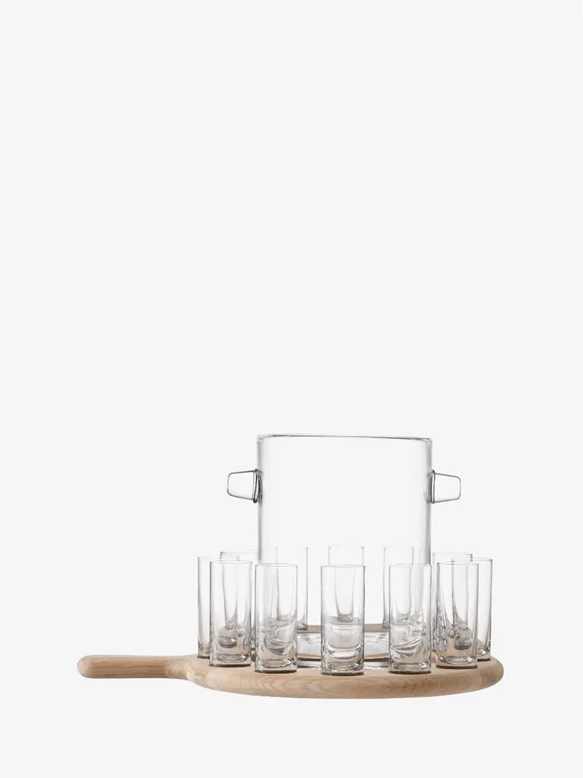 Paddle Shot Serving Set & Oak Paddle