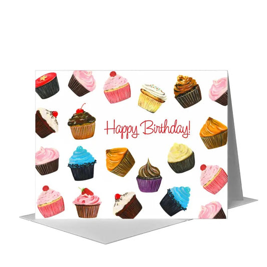 Cupcake Filled Greeting Card