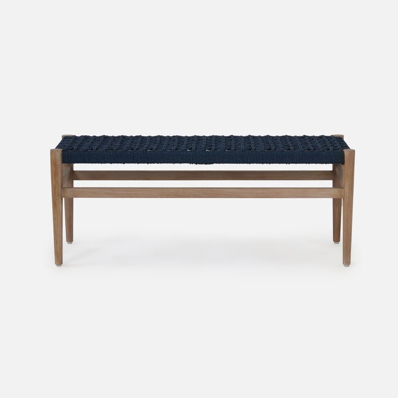 Larsson, Bench, White/Graywashed - Navy