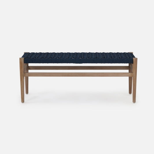 Larsson, Bench, White/Graywashed - Navy