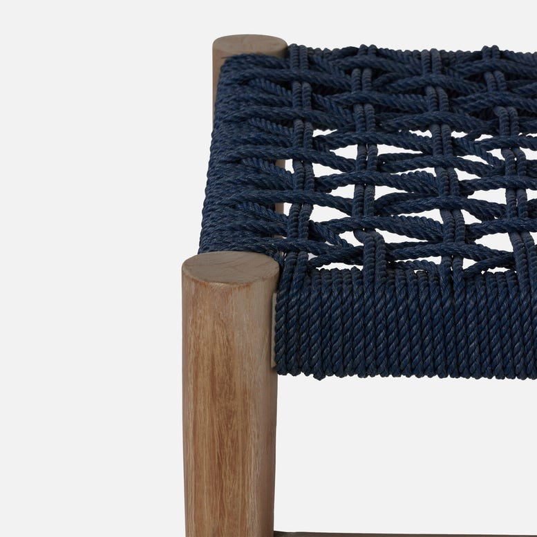 Larsson, Bench, White/Graywashed - Navy