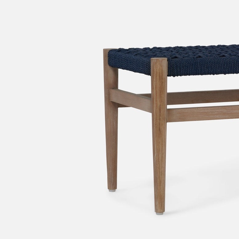 Larsson, Bench, White/Graywashed - Navy