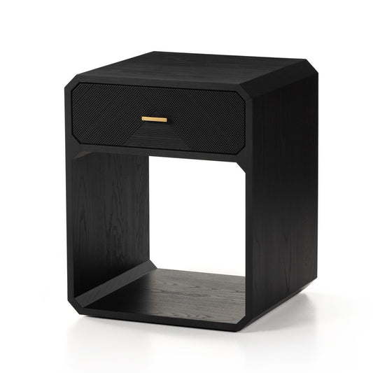 Caspian Black Ash Nightstand
