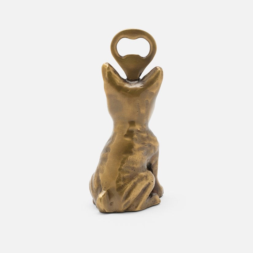 Cosette Antique Brass French Bulldog Bottle Opener